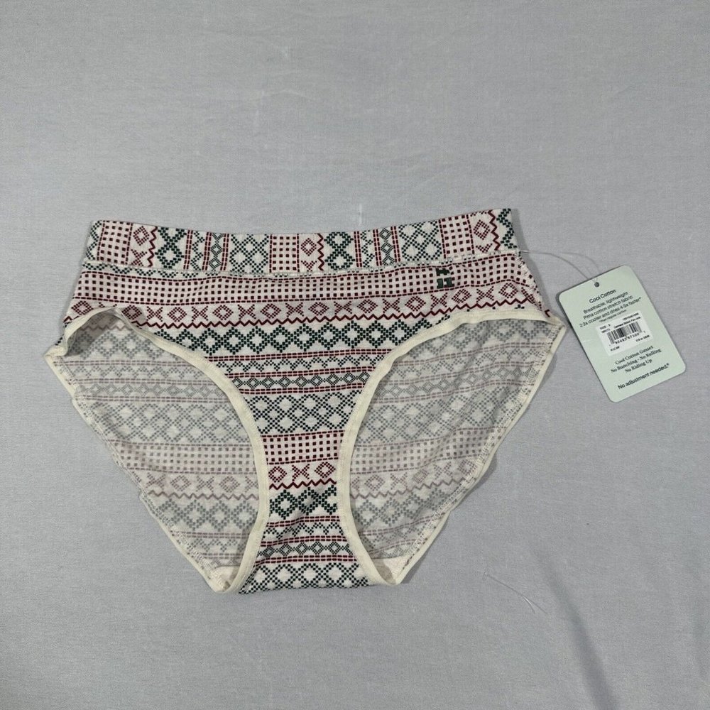 NWT TOMMY‎ JOHN [ Small ] Cool Cotton Briefs Underwear in Oatmeal Fairisle
